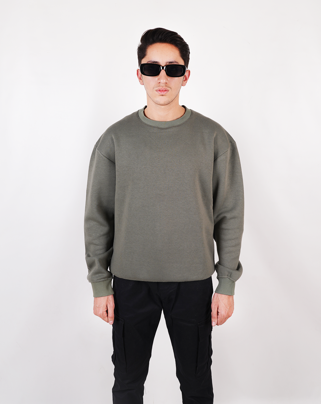 Olive Essential Sweat Shirt