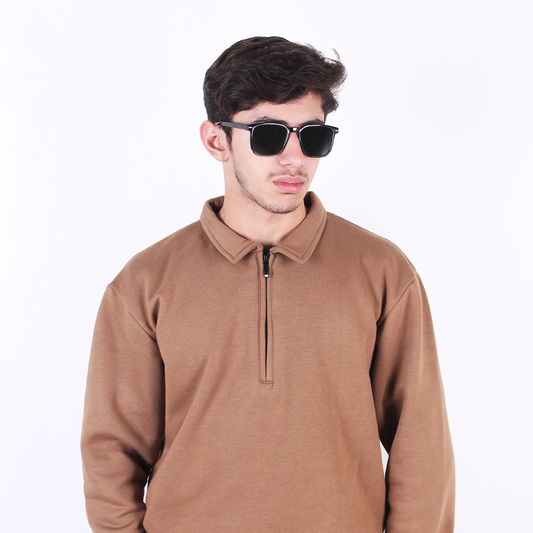 Brown Polo Sweater