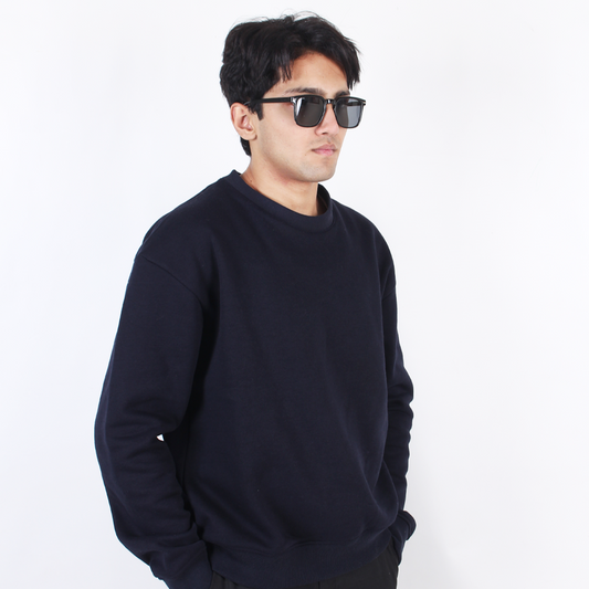 Navy Essential Sweat Shirt