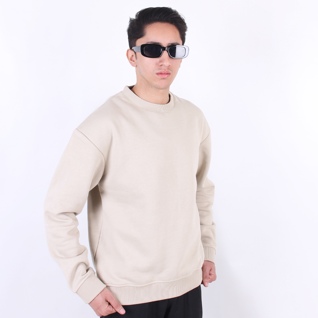 Beige Essential Sweat Shirt