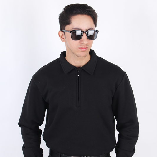 Black Polo Sweater