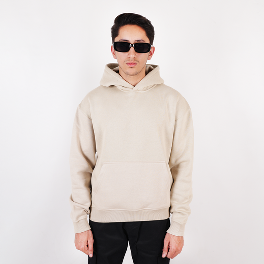 Beige Essential Hoodie