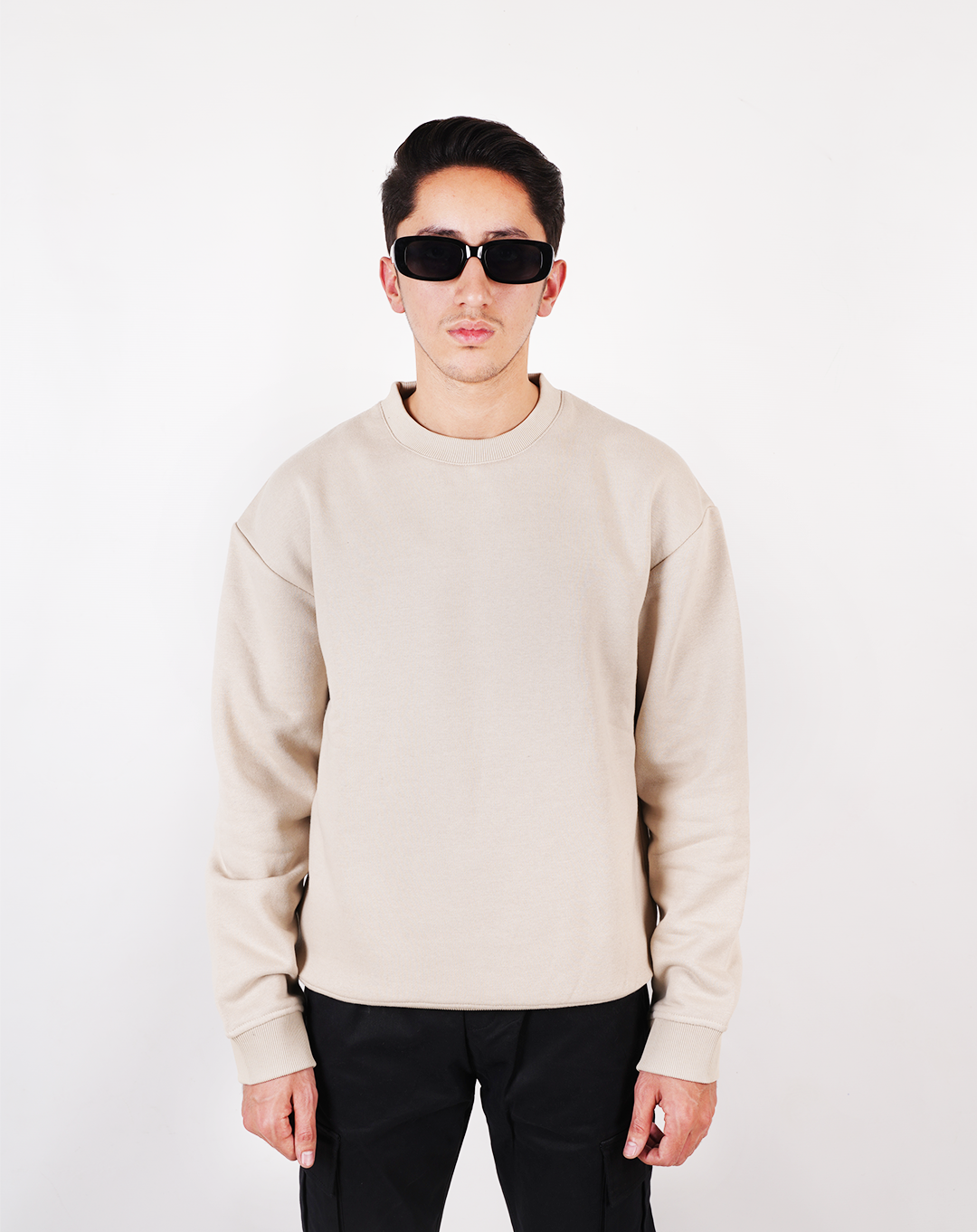 Beige Essential Sweat Shirt