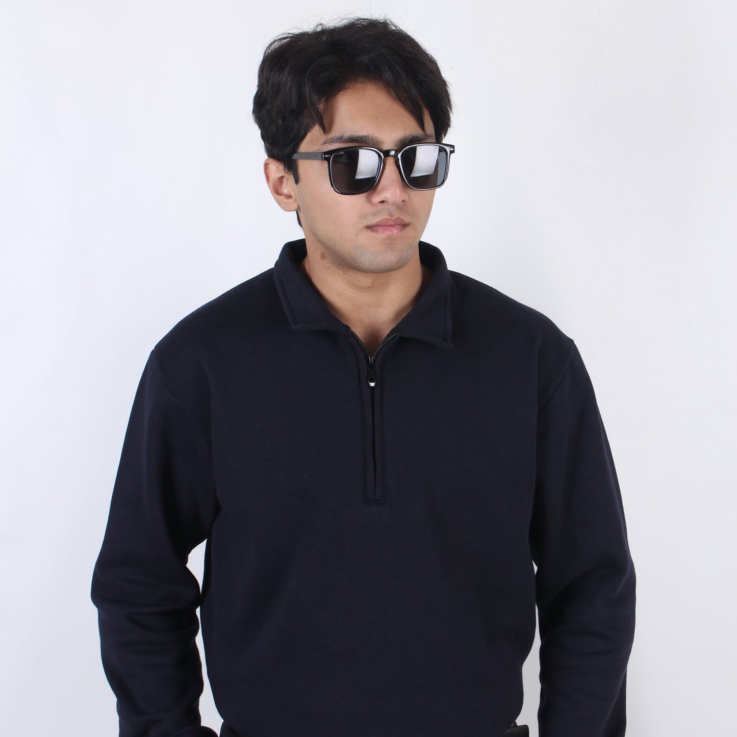 Navy Polo Sweater